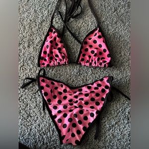 Pink scrunch butt bikini